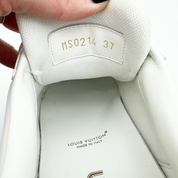 LOUIS VUITTON LV Groovy Platform Logo Sneakers Size 37 US 7 Lace Up Low Top - Picture 11 of 13
